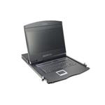 DIGITUS Professional Modular console with 19" TFT (48,3cm), 8-port KVM & Touchpad, german keyboard