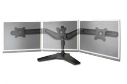 Digitus stolní stojan pro tři monitory, černý, 15"-24" TFT, VESA(75x75mm a 100x100mm), maximální zatížení 8kg na držák