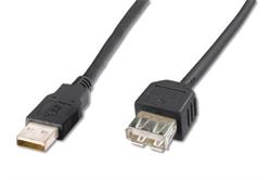 Digitus USB kabel prodlužovací A-A, 3m, černý