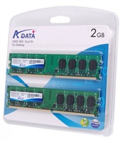 DIMM DDR 2GB 400MHz CL3 (KIT 2x1GB) ADATA, retail