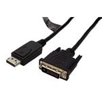 DisplayPort - DVI kabel, DP(M) -> DVI-D(M), typ 1, 1920x1200@60Hz, 2m
