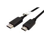 DisplayPort - HDMI kabel, DP(M) -> HDMI M, 1m