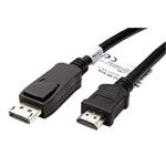 DisplayPort - HDMI kabel, DP(M) -> HDMI M, 4K@30Hz, 1m