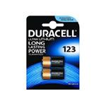 DURACELL Baterie - 123A 3V Lithium Battery, 3 V, 1500 mAh - 2 pack