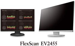 EIZO 24" EV2455-BK, 1920 x 1200, IPS,16:10, 5ms, 300 cd/m2, 1000:1, DP/HDMI/DVI/Dsub, ultraslim rám., černý