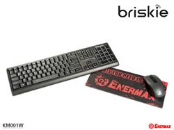 ENERMAX KM001W US Layout Briskie Keyboard Mouse Combo