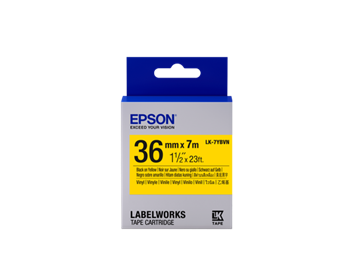 Epson Tape Cartridge LK-7YBVN Vinyl, Black/Yellow 36 mm / 7m