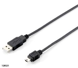 equip kabel USB Equip propojovací A-mini 5P, šedý, 1,8m
