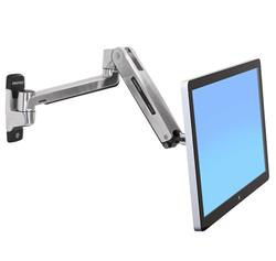 ERGOTRON LX HD Sit-Stand Wall Mount LCD Arm, Polished, velmi flexibilní rameno na zeď až 49"