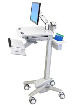 ERGOTRON StyleView® EMR Cart with LCD Arm, Pojízdný multifunkční stojan na NTB, LCD, klávesnici, myš