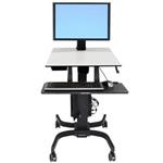 ERGOTRON WorkFit-C, Single LD Sit-Stand Workstation, nastavitelná pojízdná pracovní stanice k stání či sezení