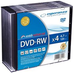 ESPERANZA 1012 - DVD-RW [ slim jewel case 10 | 4.7GB | 4x ]