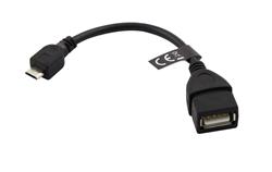Esperanza EB180 Kabel Micro USB 2.0 A-B M/F OTG 10cm