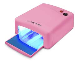 Esperanza EBN001P SAPHIRRE UV LED lampa na gelové nehty a laky, 36W, růžová
