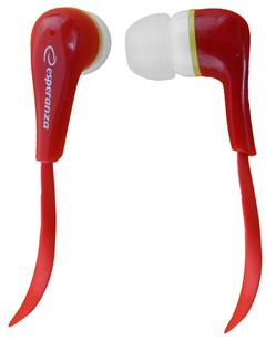Esperanza EH146R LOLLIPOP Stereo sluchátka do uší, červená