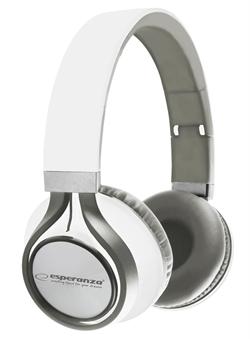 Esperanza EH159W FREESTYLE Stereo sluchátka, skládací, ovl. hlasitosti, 2m, bílá