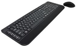 Esperanza EK120 ASPEN bezdrátová sestava klávesnice, US + myš, 2.4GHz, černá