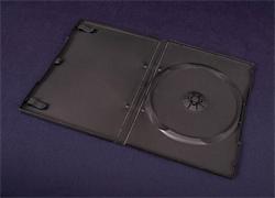Esperanza Plastové krabičky na 1 DVD 14mm | 100 ks, černé