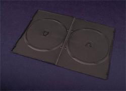 Esperanza Plastové krabičky na 2 DVD 7mm | 200ks, černé