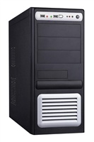 EUROCASE skříň ML5435 400W FORTRON (AX400-60APN 85+) black/silver P4 (2x USB, 2x AU)
