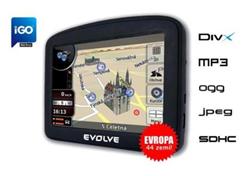 EVOLVE CoolTraxx3D 2GB - 3.5" GPS navigace (iGO8/MP3/DivX/SDHC/Evropa)