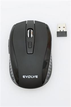 EVOLVEO WML-242B bezdrátová myš, 1600DPI, 2.4GHz, Nano příjímač, USB