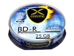 EXTREME BDR0017 - BluRay BD-R [ Cake Box 10 | 25GB | 4x ]