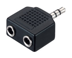 GEMBIRD Kabel audio 3,5mm Jack - 2x 3,5mm Jack (M/F, rozdvojka, stereo)