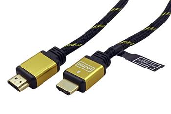 Gold High Speed HDMI kabel s Ethernetem, 4K, HDMI M - HDMI M, zlacené konektory, 3m