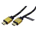 Gold High Speed HDMI kabel s Ethernetem, 4K, HDMI M - HDMI M, zlacené konektory, 7,5m