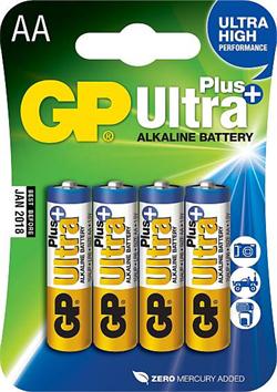 GP AA Ultra Plus, alkalická - 4 ks