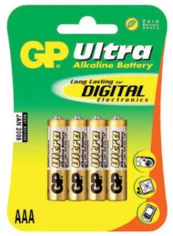 GP AAA Ultra alkalická - 4 ks