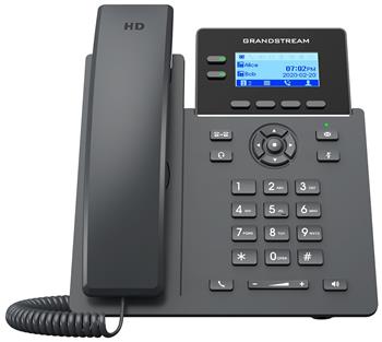 Grandstream GRP2602P/ VoIP telefon/ 2,21" podsvícený grafický display/ 4x SIP/ 2x LAN/ PoE, GDMS