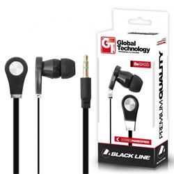 GT HF Be BASS MP3 sluchátka do uší s mikrofonem pro mobilní telefony LG, černá