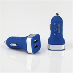 GT PRO mini nabíječka do auta 3.1A 2x USB, modrá