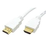 High Speed HDMI kabel s Ethernetem, HDMI M - HDMI M, 0,5m, bílý
