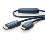 HQ OFC DisplayPort - HDMI kabel, DP(M) -> HDMI A(M), 5m