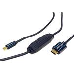 HQ OFC DisplayPort - HDMI kabel, miniDP(M) -> HDMI A(M), 3m