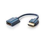 HQ OFC kabelová redukce HDMI s Ethernetem HDMI A(M) - HDMI A(F), 10cm
