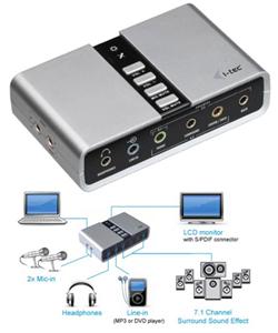 i-Tec USB/Audio 7.1 adaptér