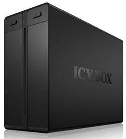 IcyBox External 2x3,5'' HDD Case RAID System 2x3,5'' SATA 3 HDD To USB3.0 Black