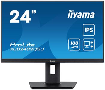 iiyama ProLite/XUB2492QSU-B1/23,8"/IPS/QHD/100Hz/0,5ms/Black/3R