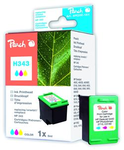 Inkoust Peach C8766EE No.343 kompatibilní barevný PI300-161 pro HP DJ 460, 5745, 6540, 9800, OJ 100, 6205, 7310, 7400 s