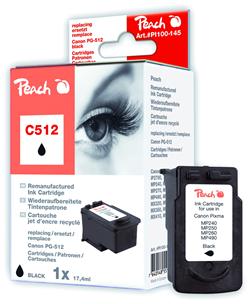 Inkoust Peach PG-512 kompatibilní černý PI100-145 pro Canon Pixma IP2700, MP240, MP270, MP490 (520str./5%,17ml)