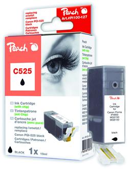 Inkoust Peach PGI-525 kompatibilní černý PI100-127 pro Canon Pixma iP4850, IP4950, MG5150 (400str./5%,19ml)