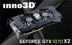 Inno3D GeForce GTX 1070 Twin X2, 8GB GDDR5 (256 Bit), HDMI, DVI, 3xDP