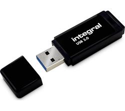 INTEGRAL flash USB 64GB černá, USB 3.0 s odnímatelným krytem