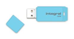 INTEGRAL Pastel 16GB USB 3.0 flashdisk, Blue Sky(čtení až 80MB/s;zápis až 5MB/s)