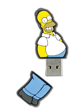 INTEGRAL The Simpsons, Homer 8GB USB 2.0 flashdisk, pogumovaný silikon