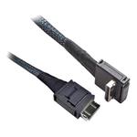 INTEL 470 mm long Oculink Cable with straight OCuLink SFF-8611 connector to right angle OCuLink SFF-8611 connector